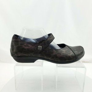 Dansko Size 42 / 11.5 Opal Metallic Leopard Clogs